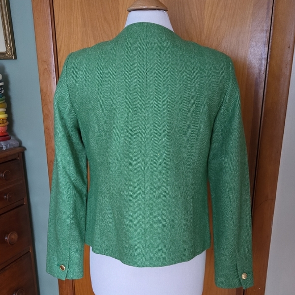 NWOT Talbots Shetland Lady Jacket, Green, Size 6 - Picture 2 of 5